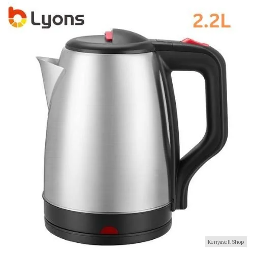 Lyons FK-0326 Stainless Steel 2.2L Electric Kettle-Red