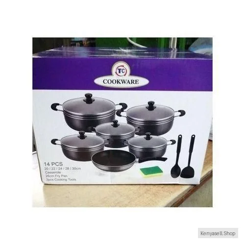 TC  14 Piece Non Stick Cooking Pots / Sufurias