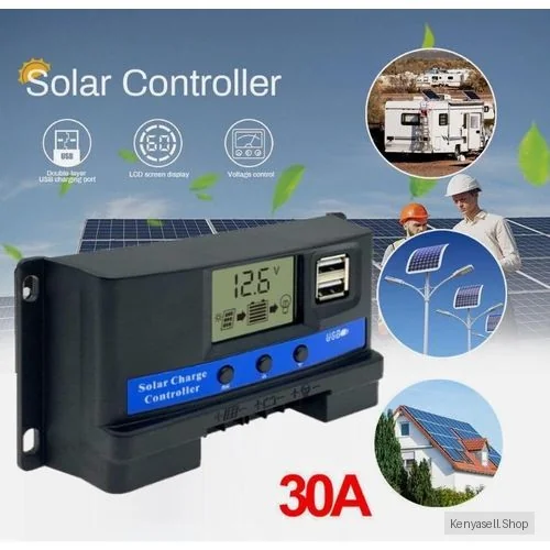 30A 2USB Intelligent Regulator PWM Solar Charge Controller